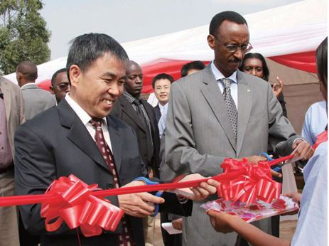 President Kagame and StarTimes Chairman Pang on the Opening Ceremony of StarTimes Rwanda