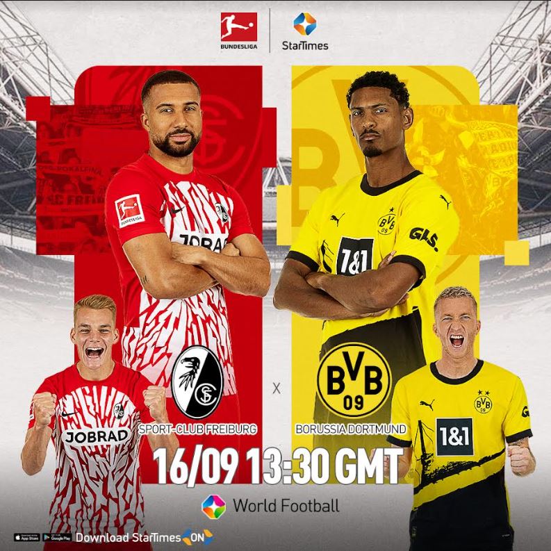 Get Your Football Fix: Borussia Dortmund vs. SC Freiburg & Al Nassr vs. Al Raed on Startimes