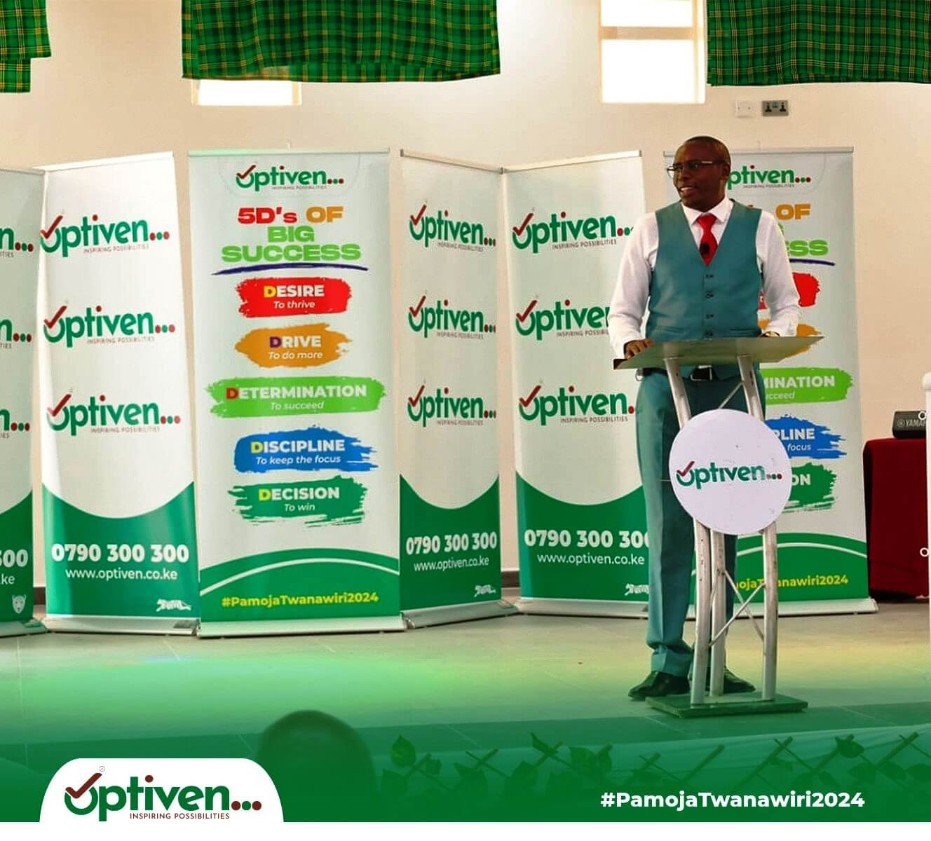 Optiven's Green Army Initiates 2024 with Thanksgiving