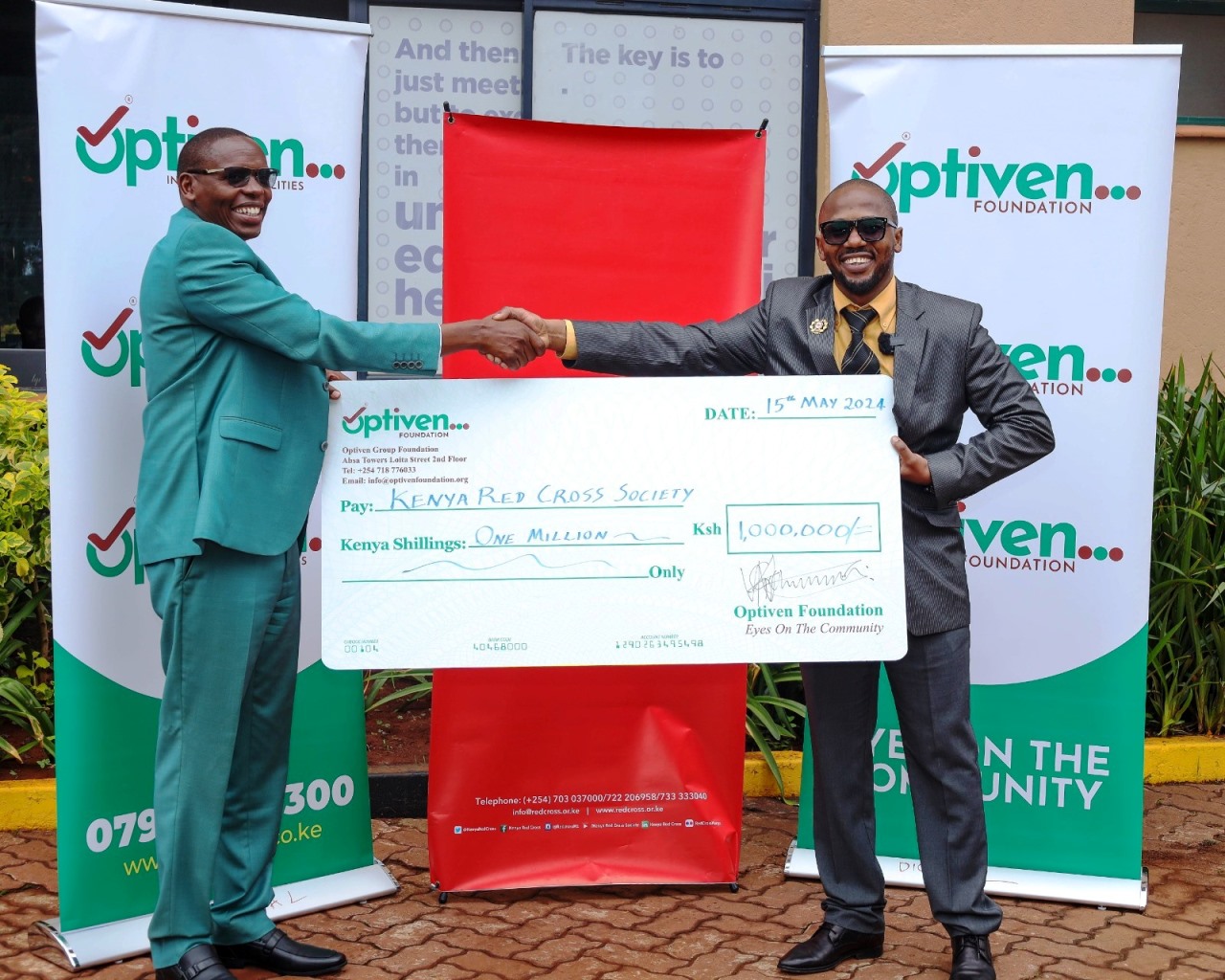 Leading the Way: Optiven Group's Million-Shilling Gift to Red Cross for Sustainable Solutions